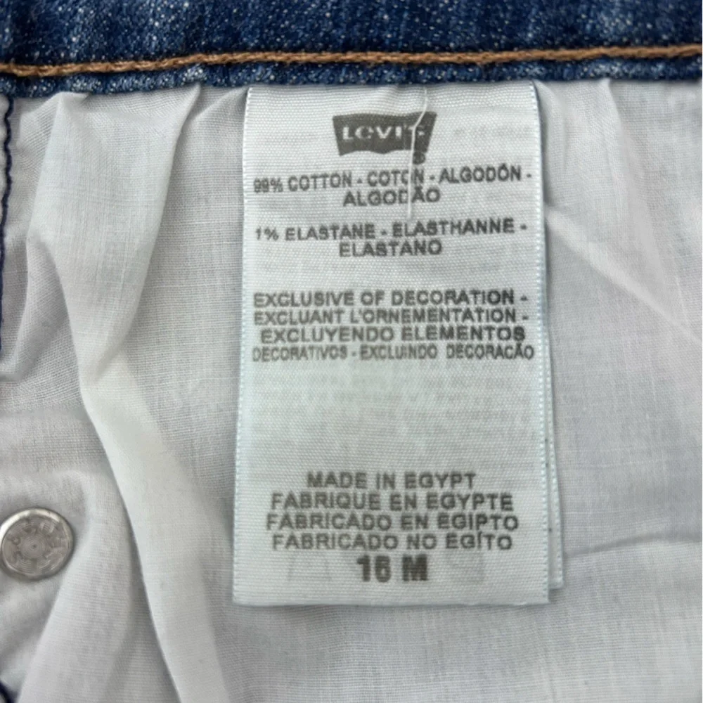 Levis The Original Jean Mid Rise Skinny Medium Wash   5 Pocket Size 16 Women’s - Picture 6 of 9